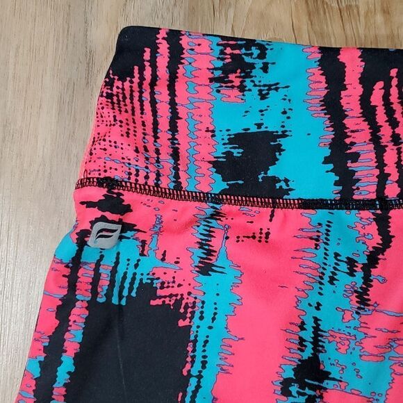 🔺️Fabletics Red, Black, & Turquoise Heatwave Slouch Fit Athletic Pants XLarge - Picture 6 of 10